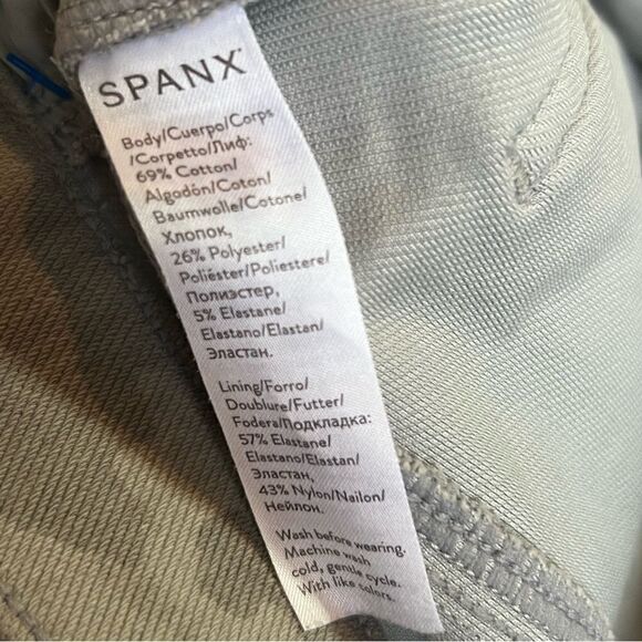 SPANX Jean-ish Stone Wash Green Grey Camo High Rise Ankle Jegging Leggings 1X - Picture 15 of 16